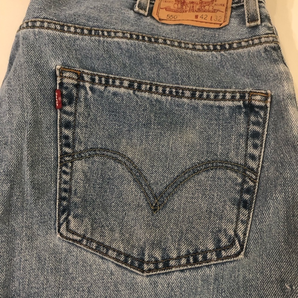 Levis 550 Relaxed Fit Blue Men’s Jeans W42 X L32 Levis Strauss & Co. - Picture 9 of 11